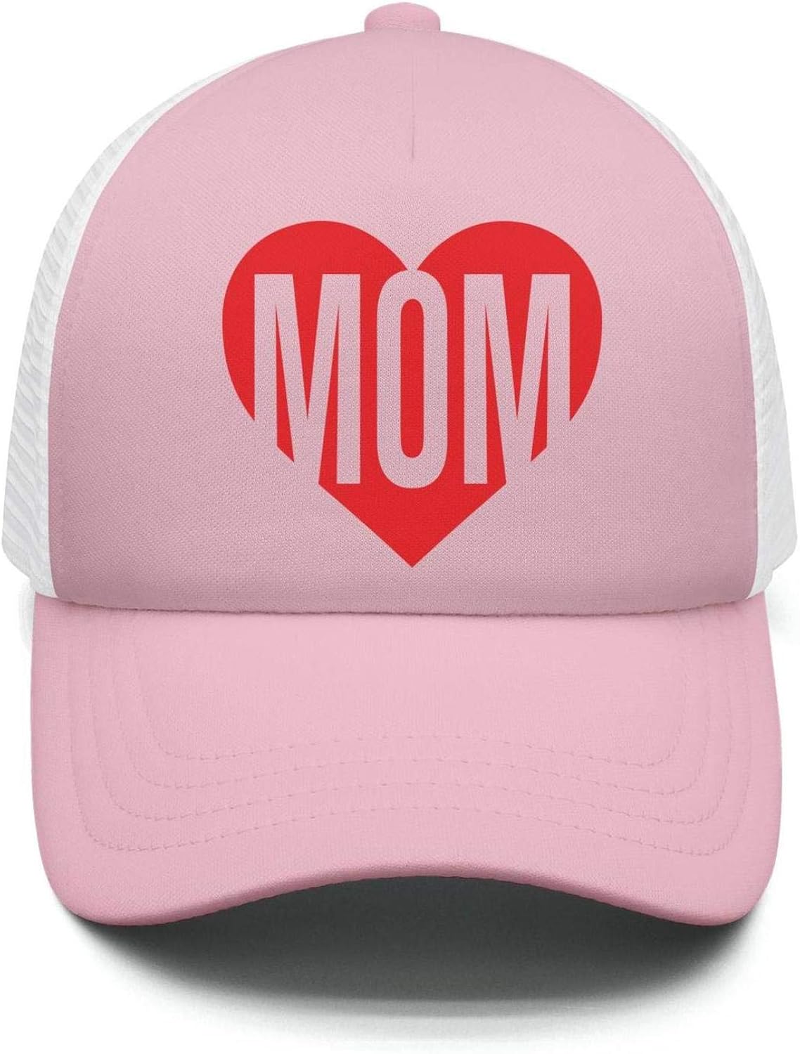 I Love mom LightPink Unisex Women Classic Fashion Nice Caps Hats Running Clothing