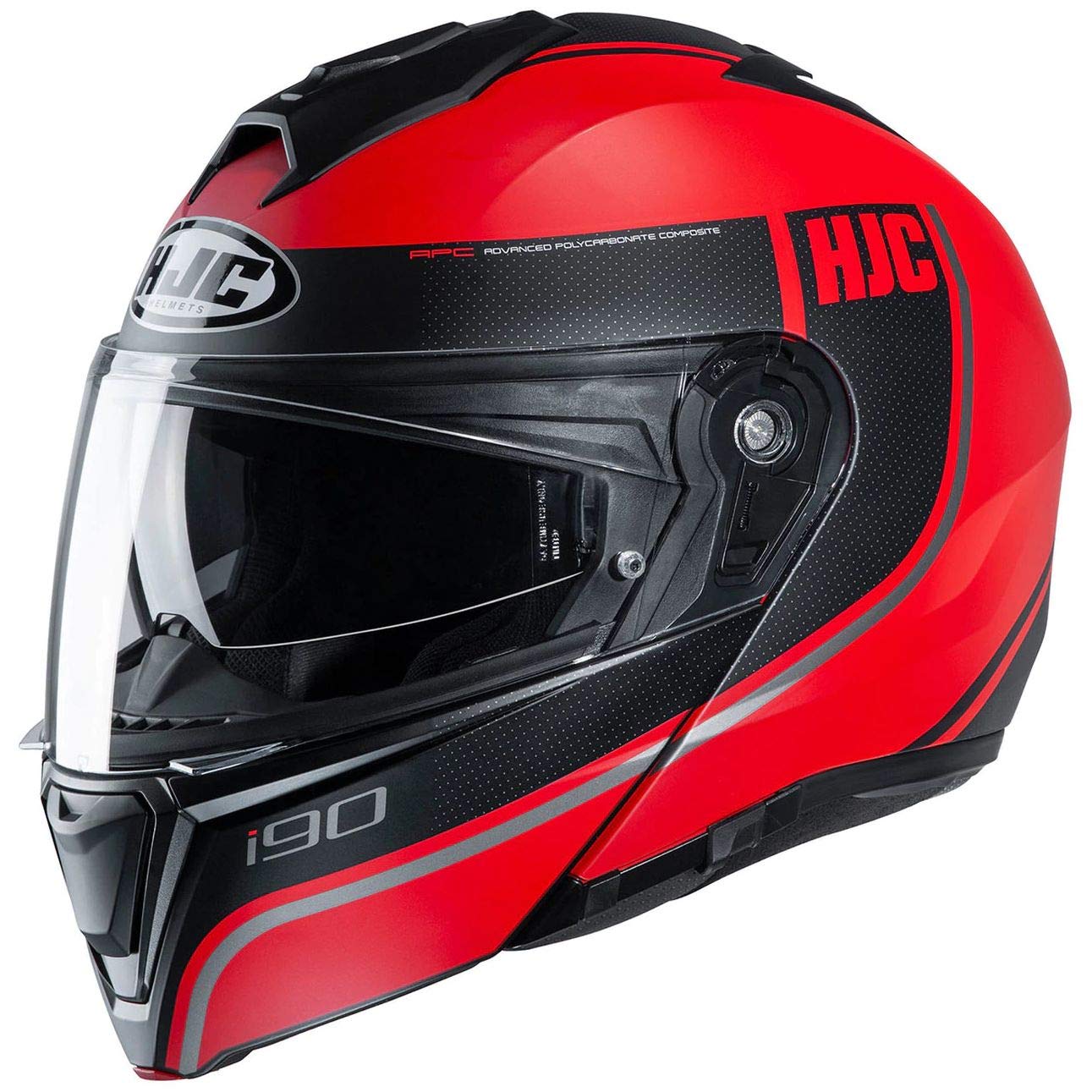 HJC Motorcycle helmets i90 DAVAN MC1SF, Black/Red, S