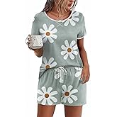 Ekouaer Women Pajama Set Casual Short Set