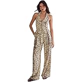 Nasty Gal womens Zebra Print Linen Tailored Top