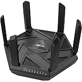 ASUS RT-AXE7800 Tri-band WiFi 6E (802.11ax) Router, 6GHz Band, ASUS Safe Browsing, Upgraded Network Security, Instant Guard, 