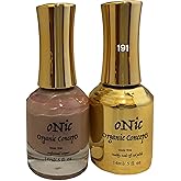 Onic Gel Polish Duo-191 Lotion Motion-Nude rosy brown shade It comes w/a LED Gel Polish & an Air Dry Nail Lacquer Matching Duo Set. Toxic Free & Healthy Products