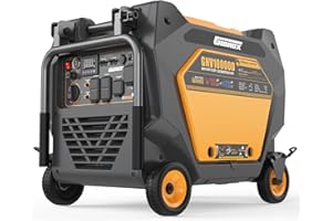 Gidrox 10000W Dual Fuel Inverter Generator, Gasoline or Propane Powered Portable Generator, ATS Ready, 50A Ultra Outlet, Remote Start, CO Sensor, ECO Mode, Super Quiet for Home Backup & RV Use