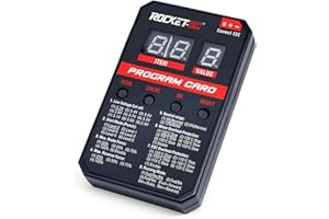 SURPASS HOBBY USA Surpass Hobby ESC Programming Card RC Car Electronic Speed Controller LED Programmer Only Compatible with Surpass Hobby Rocket Brushless ESC 50A 60A 90A 110A (V2 Version)