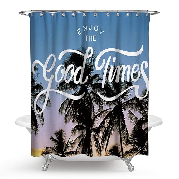 Home Kitchen Chengsan Nautical Seashell Decor Shower Curtain