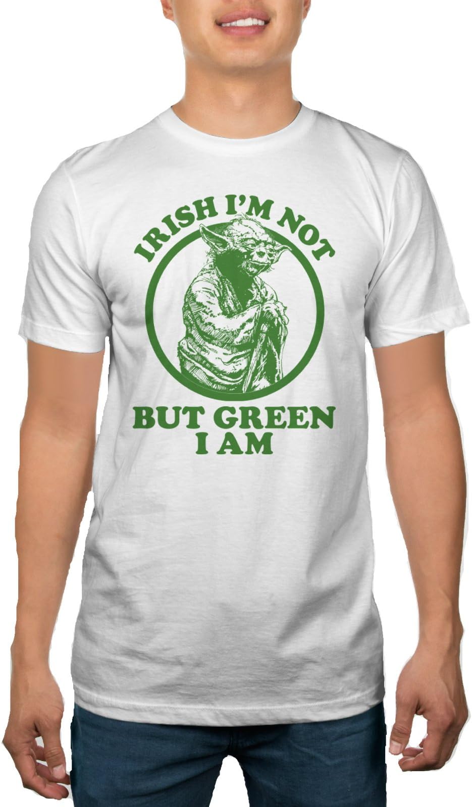 Star Wars Yoda Irish I'm Not Mens White T-Shirt