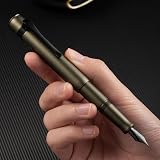 Hongdian M2 Black Forest Mini Fountain Pen Medium Nib Aluminium 10.5cm view 8
