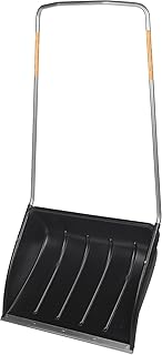 Fiskars Schneewanne für große Flächen, Blattbreite: 74 cm, Kunststoff-Blatt/Aluminium-Stiel, Schwarz/Orange, SnowXpert, 1003470