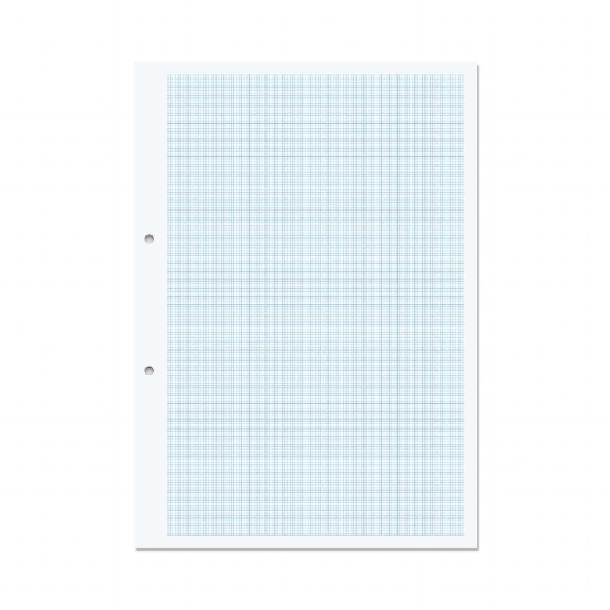 RHINO A4 Loose Leaf Graph Paper, 500 Sheets / 1000 Page, 10mm Graph Ruling, Hole Punched, School & Office Stationery Supplies