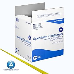 Dynarex Specimen Containers, 4 oz., Sterile, Bulk