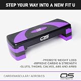 OZE SPORTS Aerobic Stepper Platform 2–5 Level Adjustable Purple 5 Steps view 3