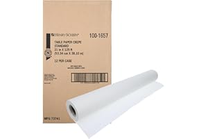 Henry Schein Exam Table Paper, 12 Rolls/Case, 21"x125', Crepe Non-Sterile, White, Latex-Free – Ideal for Medical and Dental Offices