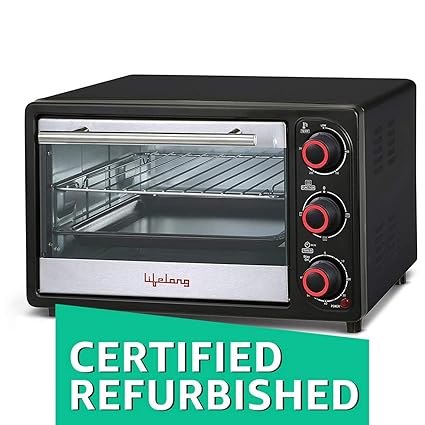 (Certified REFURBISHED) Lifelong 16L 1200-Watt Oven Toaster Griller (Black)