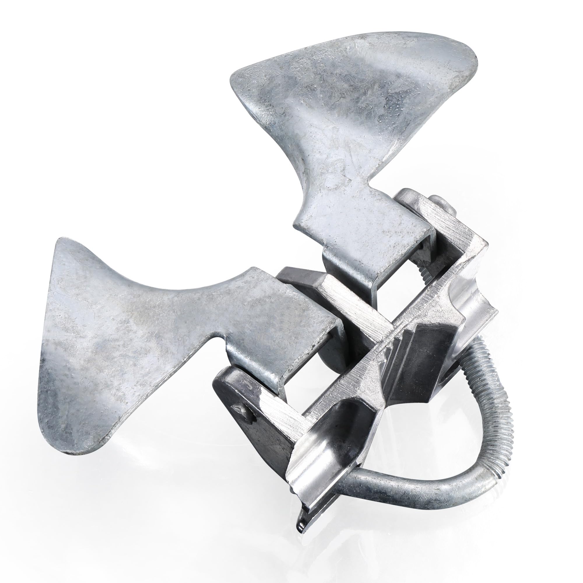 Photo 1 of 1 Pack KINNAN Chain Link Fence Butterfly Gate Latch, Galvanized Steel Butterfly Gate Latch for 1-3/8" Gate Frame and 2-3/8" Gate Post, Fence Gate Latch with Padlock Hole