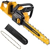 AIDERAR 40V 16-Inch Electric Chainsaw for DeWalt 20V Battery Bare Tool | Cordless Chainsaw, Chain Brake &amp; Safety Lock, Auto Oiling, Tool-Free Chain Tensioning, Wood Tree Cutting, No Battery