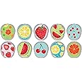 Glucomart Adhesive Transmitter Stickers for Dexcom G7 (10 Count) – Maximum Strength CGM Stickers, Waterproof & Durable (Fruits Variety Pack) (G7 Stickers)