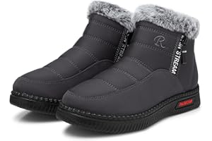 SWQZVT Women Snow Boots Winter: Waterproof Ankle Warm Boots Womens Cold Weather Boot Fur Lining Insulated Booties Comfy Walking Soft Size