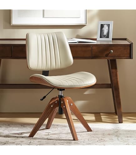 Amazon.com: 360 Degree Swivel Wood Desk Chair, Japanese Style