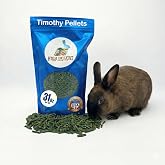 High Desert Timothy Hay Pellets for Rabbits, Guinea Pigs, Small Pets, 31 oz | Compressed Grass Fiber Formula, Supports Healthy Digestion, Great For Chinchillas, Hand Packed in the USA, Low Dust Mess Free