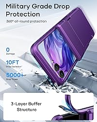 ATATOO for Motorola Razr+ Plus 2024 Case, Built-in