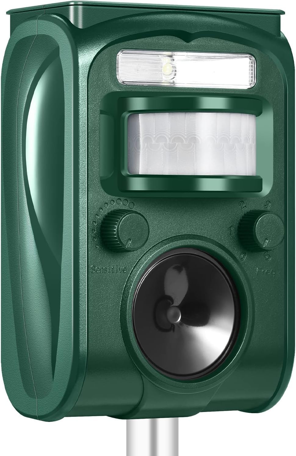 Photo 1 of Cat Repeller Outdoor - Ultrasonic Animal Repeller Solar Powered - Waterproof Squirrel Repellent,Raccoon Deterrent with Motion Activated,Repels Dog,Rabbit,Fox,Bird for Farm Yard Protection