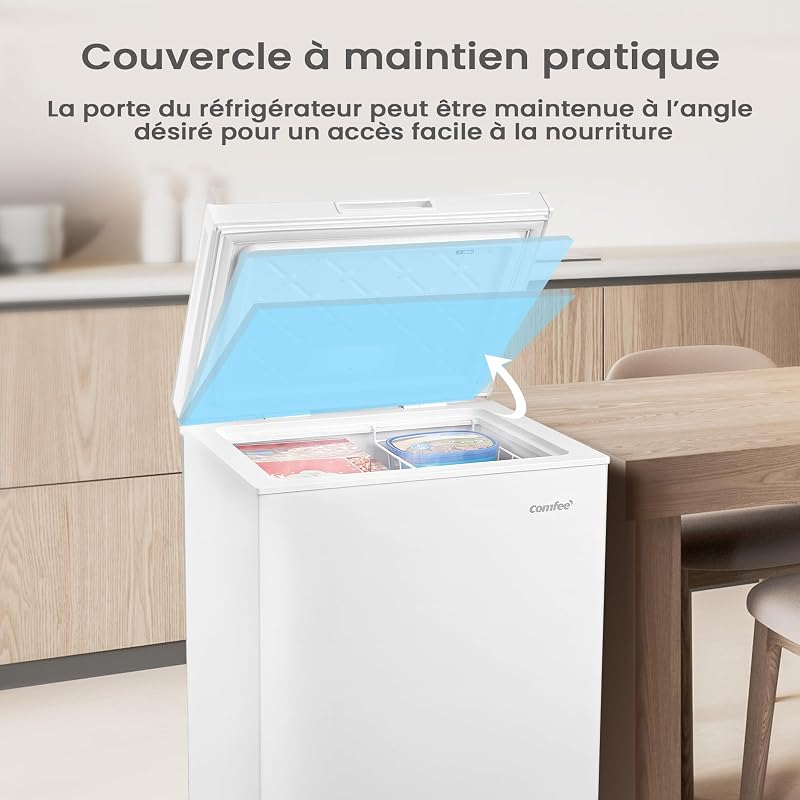 ' 143L RCC146WH2EU(E) Congélateur coffre autonome, Blanc