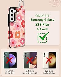 Shorogyt for Samsung S22 Plus Wallet Case with Card