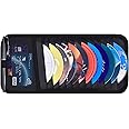 Car CD Case Holder, Wisdompro Vehicle Sun Visor Organizer for Cars with 12 DVD Storage Sleeves, 1 Mesh Pocket, 1 Pen Holder and Elastic Strap, Black
