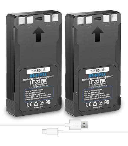 LIT-22 Pro Wiederaufladbarer Akku Für Spypoint Wildkameras – 7000mAh, 7,7V, Inkl. USB-C Kabel