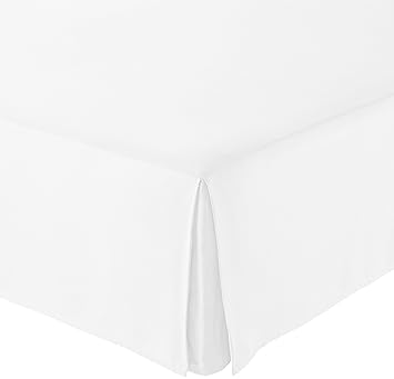AmazonBasics Pleated Bed Skirt - Full, Bright White