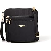 Baggallini Modern Pocket Crossbody Bag for Women, 8.5"x8.5" Handbag Purse with RFID, Lightweight Water-Resistant