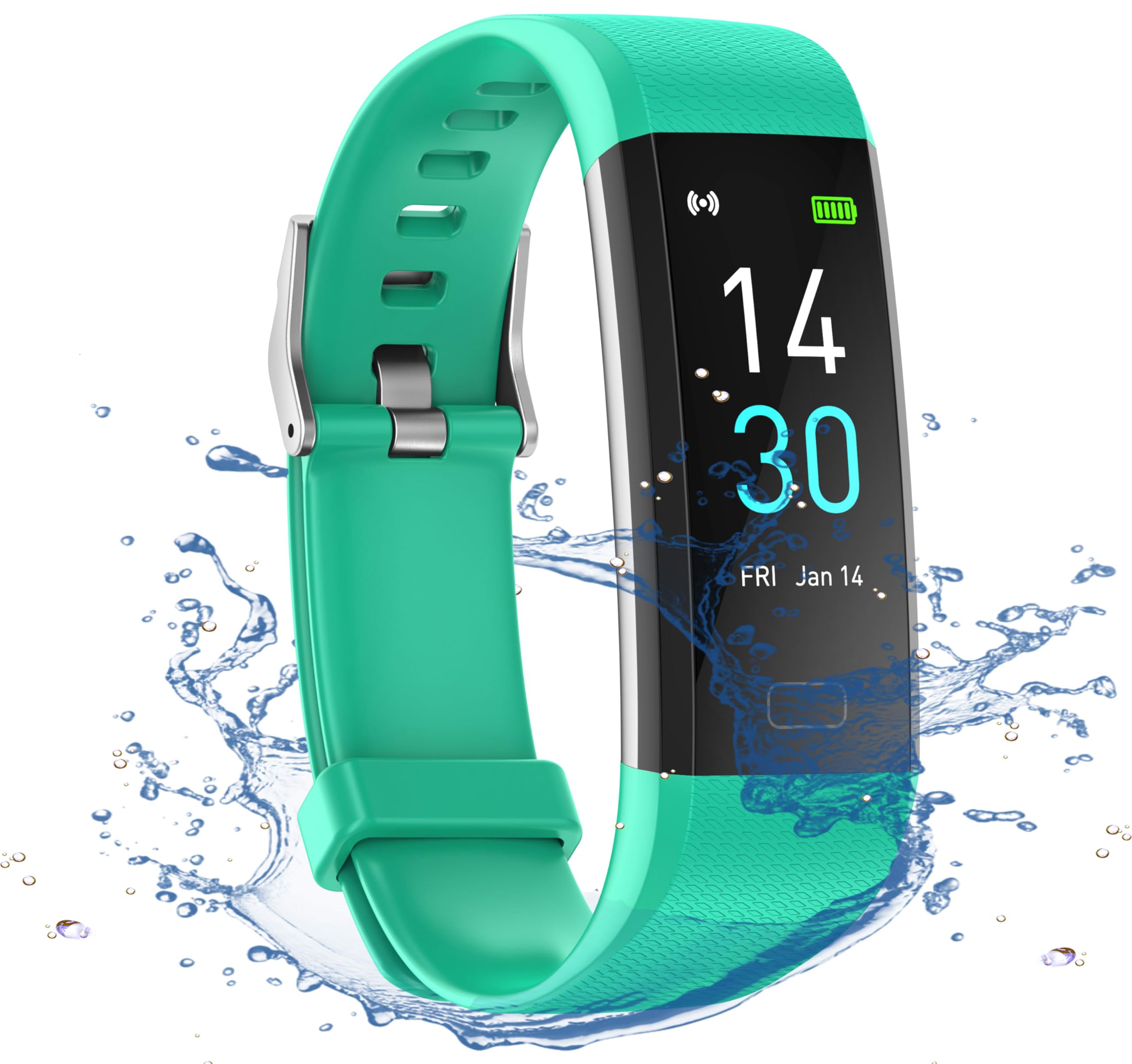 Septoui Fitness Bracelet Tracker with Heart Rate Monitor Blood Pressure Fitness Watch Waterproof IP68, 16 Sports Modes Pedometer Calorie Counter Activity Tracker Women Men Smartwatch iOS Android