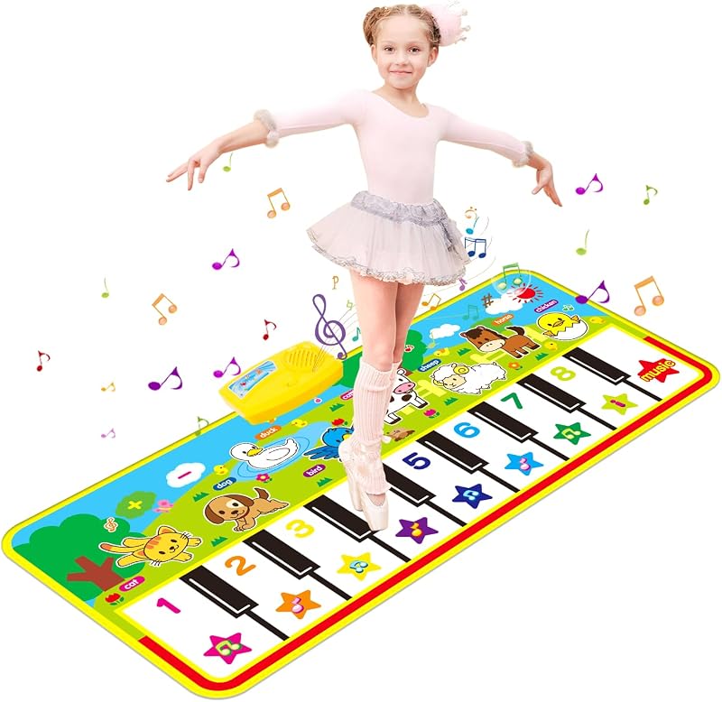 m zimoon Piano Mat Kids Large Music Floor Play Mat 135x58 cm Toys