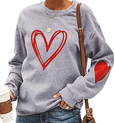 women's heart sweatshirt