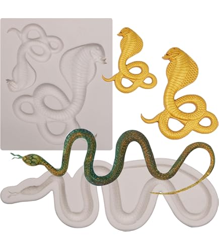 Snake Silicone Fondant Mold - Cake Decorating Mold For Chocolate & Candy Making