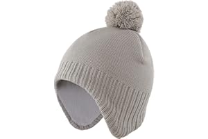 Home Prefer Toddler Boys Girls Hats Earflaps Fleece Knit Beanie Kids Winter Hat