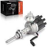 A-Premium Ignition Distributor with Cap and Rotor, V8 Engine, 2 Bullet | Compatible with Dodge D150, Ramcharger, W150, D100, Dart, Charger, D250, Dakota, W250, D100, D350 &amp; Plymouth Duster, #3438896