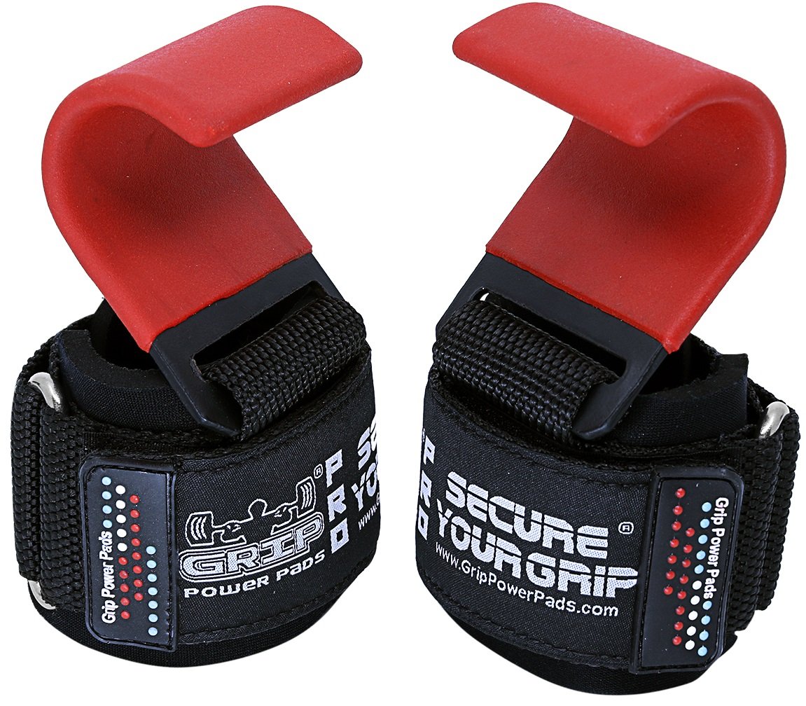 Heavy duty pro lifting hooks by grip power pads Clearance