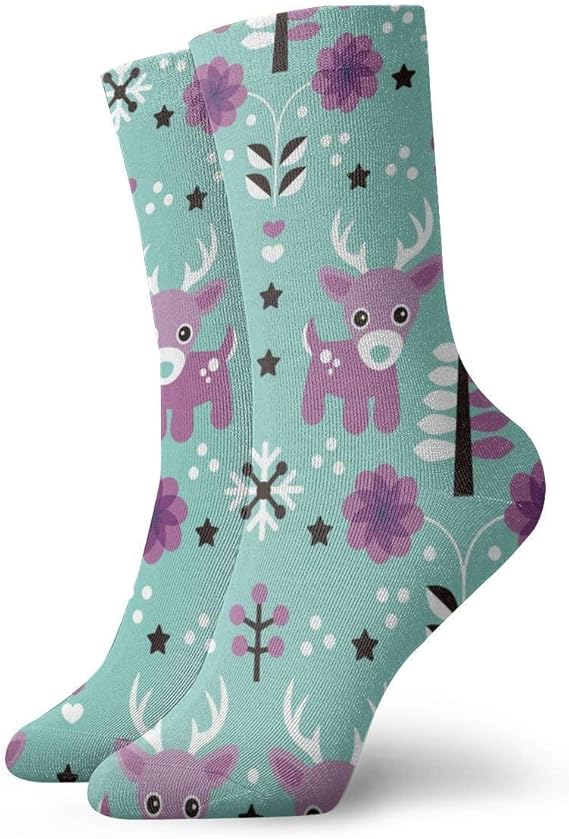 Amazon トナカイの赤ちゃん30cm 11 8インチロングソックスアスレチックコットンレジャーストッキング アウトドア ソックス 通販