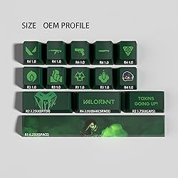GATOKIT Valorant Custom Keycaps OEM Profile 14keys