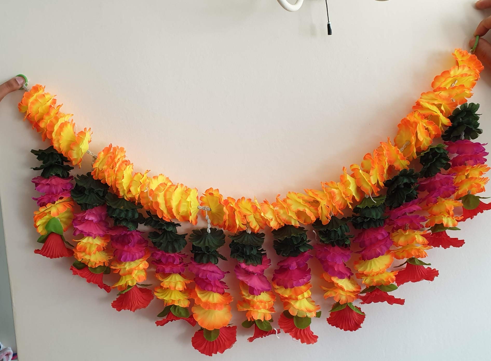 handmade toran Indian Decorations door Hangings artificial flower Garland