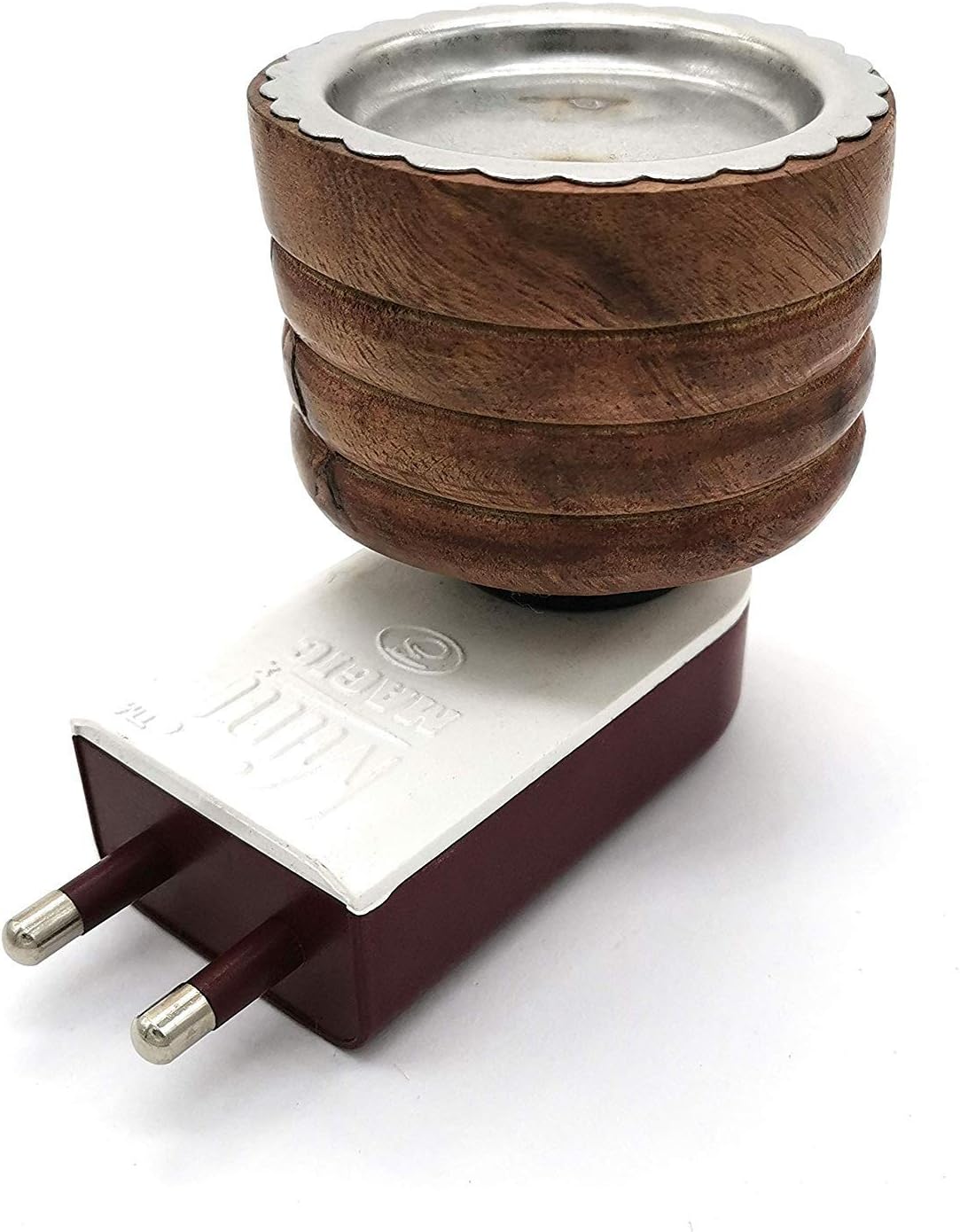 FkFashions Wood Camphor Diffuser Plug In Incense Electric Burner (Multicolour)
