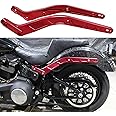 POWER JAMES Red Alumiunum 180/70B16 Wide Rear Fender Support Struts Frame Bracket Fits Harley 18-Later Low Rider ST, Street Bob, Fat Bob, Sport Glide, Softail Standard (Red)