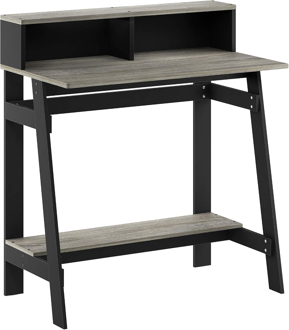 Furinno Simplistic A Frame Computer Desk Black French Oak 80.3x90.4x41.9 cm