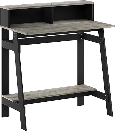 Furinno Simplistic A Frame Computer Desk Black French Oak 80.3x90.4x41.9 cm