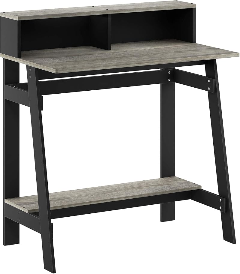 Furinno Simplistic A Frame Computer Desk Black French Oak 80.3x90.4x41.9 cm