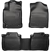 Husky Liners Weatherbeater Floor Mats | Fits 2012-2017 Toyota Camry | Front & 2nd Row, 3-pc Black - 98901