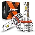 SEALIGHT H11 LED Fog Light Bulbs, 16000LM 6000K Xenon White H16/H8 Fog Lamp Bulbs Strong Penetration, 32 CSP Chips 360-degree Illumination, All-in-One Housing Design Non-polarity, Pack of 2