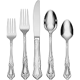 Oneida Azalea 20-Piece 18/0 Silverware Set for 4, Flatware | mirror finish, dishwasher safe | includes knives, forks, and spoons | cutlery set for kitchen and dining