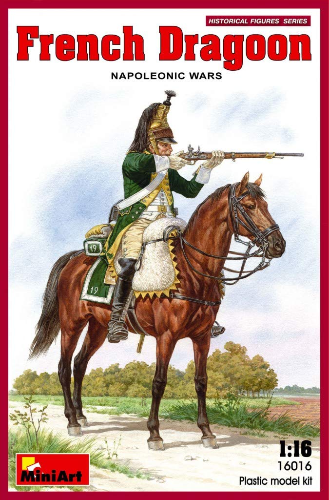 MiniArt 1:16 Scale French Dragoon Napoleonic Wars Plastic Model Kit, 17.8 x 4.8 x 17.3 centimetres, Erdton